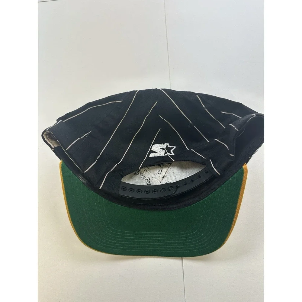 Vintage Pittsburgh Penguins Hat SnapBack NHL Starter Pinstripe Cap